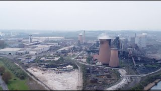 Scunthorpe Steel Works 2023 By Drone 2023 [upl. by Delisle550]