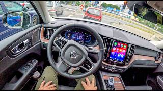 NEW Volvo XC60 🇸🇪 2025 20 T6 Plugin Hybrid 350 hp 0100 POV Test Drive 2111 Joe Black [upl. by Esylla]