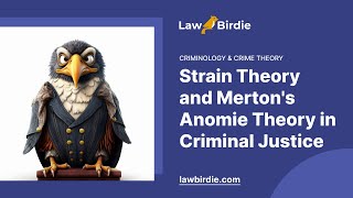 Strain Theory and Mertons Anomie Theory in Criminal Justice  Essay Example [upl. by Arraeic637]