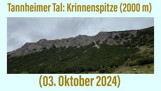 Tannheimer Tal Krinnenspitze 2000 m ￼03 Oktober 2024 ￼￼ [upl. by Rosenwald]