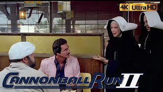 Cannonball Run II 1984 JJ amp Victor Meet Marcie amp Betty Dressed As Nuns 4K HDR [upl. by Pantia]