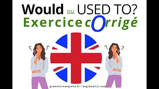 Anglais Exercice corrigé  11160  WOULD ou USED TO  nivB2 [upl. by Uriah]