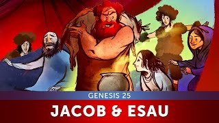 Jacob and Esau  Genesis 25  Bible Story and Sunday School Lesson for kids  Sharefaithkidscom [upl. by Franciscka]