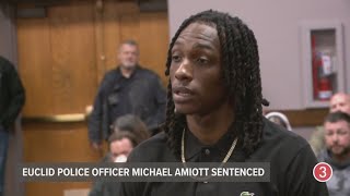 Euclid police officer sentenced Richard Hubbard asks judge to give Michael Amiott maximum sentence [upl. by Wernick]