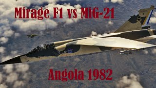 Mirage F1s vs MiG21s South African Border War Angola 1982 [upl. by Lu186]