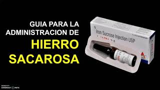 Cómo administrar HIERRO SACAROSA IV 💉  Las MEJORES RECOMENDACIONES [upl. by Ellemaj723]