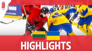 Highlights  Lithuania vs Ukraine  2024 mensworlds Division 1B [upl. by Ayetal]