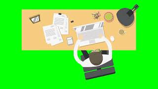 Office Work  Free Animation Video  Loop Animation [upl. by Isnan]