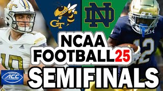 Georgia Tech at Notre Dame  ACC Spring Tournament Semifinals NCAA 25 [upl. by Eterg824]