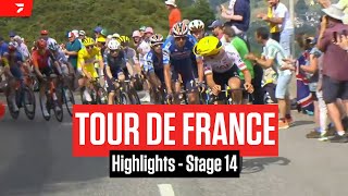 Tour de France 2024 Stage 14 Highlights [upl. by Werda]