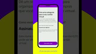 Como criar um cartão virtual Nubank 💳 shorts [upl. by Court48]