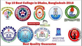 Top 10 Colleges in Dhaka Bangladesh  2018  Dhaka Board [upl. by Neik]