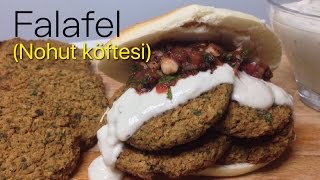 HOMEMADE FALAFEL WITH TAHINI SAUCE  FOOD  FALAFEL  NOHUT KÖFTESİ [upl. by Siraved]