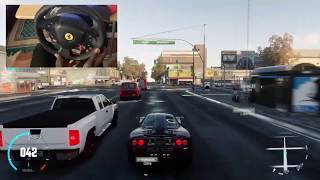 Playing The Crew 1 with Ferrari Thrustmaster T80 on PS4 [upl. by Gunas]