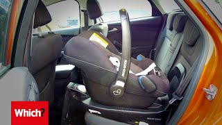 How to fit an isofix baby car seat in 60 seconds [upl. by Truman186]