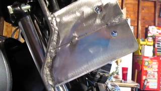 How to CHEAP Homemade Custom Windshield Installation on Yamaha Virago 750 Part 1 of 2 [upl. by Shiekh]