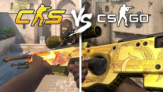 ALL AWP SKINS  CS2 vs CSGO [upl. by Blakeley668]