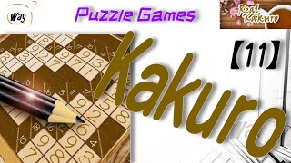 Kakuro How to play Real Kakuro 1114  More Strategies [upl. by Yornek249]