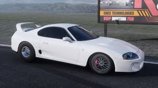 CARX WANDERER L30 MK4 SUPRA REALISTIC DRAG BUILD 1320video carx racing dragrace supra boost [upl. by Yelwar]