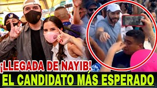 ¡SALVADOREÑOS SE AVALANCHAN CONTRA NAYIB ¡MOMENTO EXACTO DONDE LLEGA NAYIB BUKELE A EMITIR SU VOTO [upl. by Yarb]