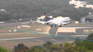 Lufthansa Cargo MD11F lands at Chennai Airport [upl. by Rex107]