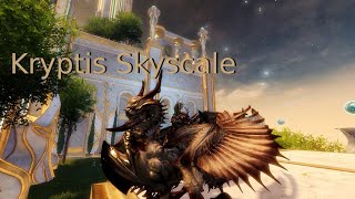 GW2  Kryptis Skyscale skin ‐ showcase [upl. by Onig]