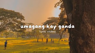 umagang kay ganda kyle raphael cover  LYRIC VIDEO [upl. by Eniaral127]