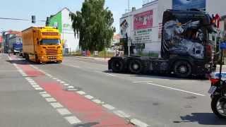 13 Truckertreffen BautzenSingwitz 2015 Ausfahrt [upl. by Timothea]