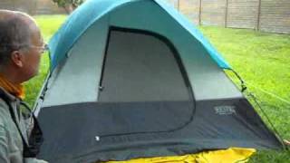 Wenzel 80x80 Dome Tent High Wind Test Ten Minute Tent [upl. by Drwde]