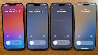 iPhone 13 Pro Max vs 14 Pro Max vs 15 Pro Max vs 16 Pro Max Incoming Call Reflection Ringtone [upl. by Nylegna664]