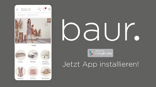 Mode Wohnen amp Technik  die BAUR App [upl. by Hal216]