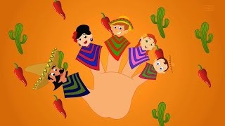 Mexican Finger Family  Songs And Video  Nursery Rhyme For Children [upl. by Mandeville174]