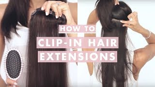 How to Clip In Luxy Hair Extensions [upl. by Aihsei100]