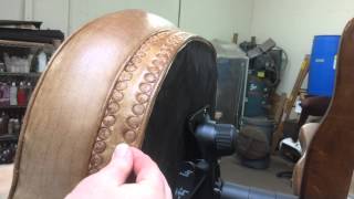 Leather Furniture Nailhead Removal and Placement [upl. by Flin]