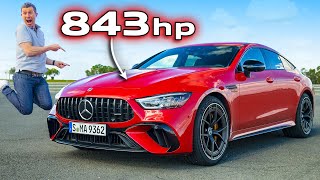 MercedesAMG GT 63 S review with 060mph 14mile drift amp track test [upl. by Yesllek]