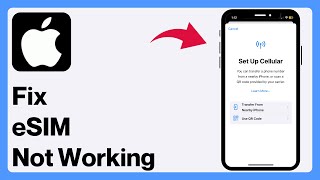 How to Fix eSIM Not Working in iPhone 2024 [upl. by Esom]