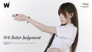 WENDY Better Judgement Official Audio [upl. by Charisse490]