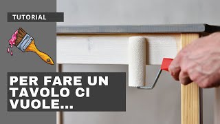 Verniciare un tavolo di legno da pranzo TUTORIAL [upl. by Barcellona]