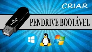 Como criar pendrive bootável  SEM PROGRAMAS [upl. by Aihsiyt]