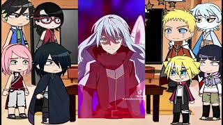 Naruto friends react to kakashi hatake as rimuru tempest  Gacha life  slime  sasuke uchiha [upl. by Electra]