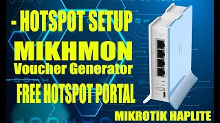 Mikrotik Hotspot setup with Mikhmon amp Free portal [upl. by Ayote]