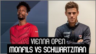 Monfils vs Schwartzman  2021 Vienna Open [upl. by Akimal]