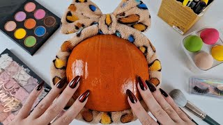 ASMR Makeup on Pumpkin🧡 asmr no talking [upl. by Ajaj]