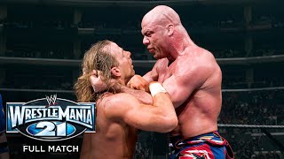 FULL MATCH  Kurt Angle vs Shawn Michaels WrestleMania 21 [upl. by Gnagflow]