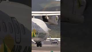 3 Props depart SXM in 1 minute [upl. by Revlis]