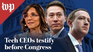 Tech CEOs testify before Congress on kids’ safety online  131 FULL LIVE STREAM [upl. by Josler207]