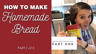 How to Make Homemade Bread Part 1 Bread Machine Dough [upl. by Atilamrac]