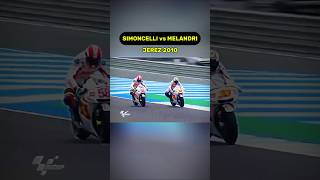 MotoGP ‼️ Simoncelli vs melandri simoncelli melandri jerezgp shorts short [upl. by Eimrots]