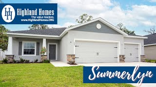 Summerlyn home plan by Highland Homes  Florida New Homes for Sale [upl. by Bettencourt532]