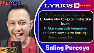 SALING PERCAYA KARAOKE DUET DANGDUT TANPA VOCAL CEWEK  IWAN amp AMELINA By Udayana [upl. by Ssyla]